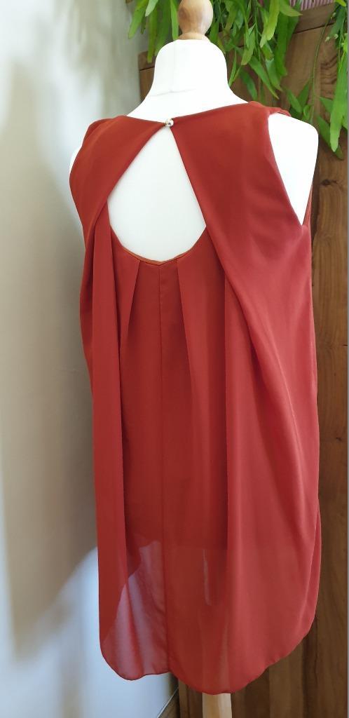 Brick tuniek - One size, Kleding | Dames, Blouses en Tunieken, Gedragen, Oranje, Ophalen of Verzenden