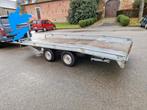 Platte aanhangwagen, Ophalen, Gebruikt