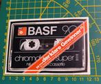 Sticker BASF Chrome cassette best in test in 1981, Ophalen of Verzenden