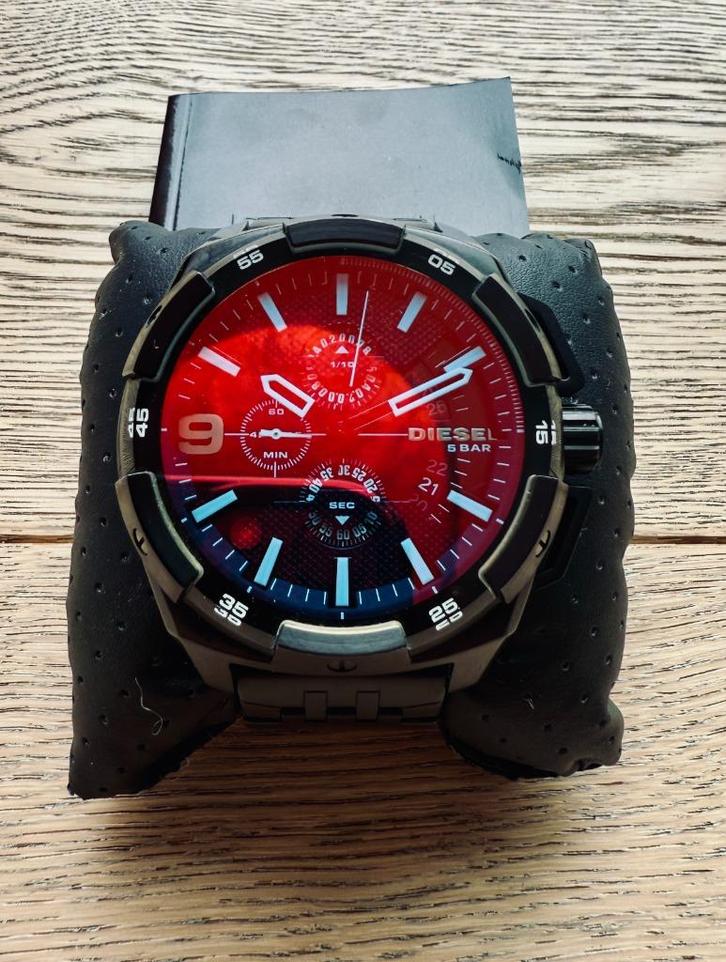 Diesel DZ4395 Horloge, Handtassen en Accessoires, Horloges | Heren, Zo goed als nieuw, Polshorloge, Overige merken, Staal, Staal