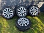Volkswagen lichtmetalen velgen + Michelin zomerbanden, Auto-onderdelen, Banden en Velgen, Ophalen, 16 inch, Banden en Velgen, 205 mm