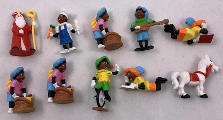 Sinterklaas Zwarte Piet figuren poppetjes plastic Blokker, Diversen, Sinterklaas, Zo goed als nieuw, Verzenden
