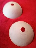 2 matte lampenkappen, Moins de 25 cm, Rond, Utilisé, Vintaage