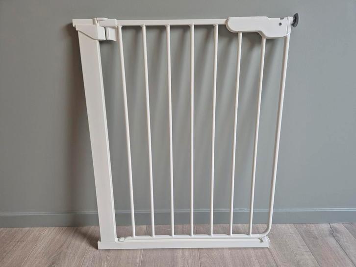 BabyDan Slim Fit traphekje wit, Kinderen en Baby's, Traphekjes, Gebruikt, Klemhekje, Metaal of IJzer, minder dan 100 cm, Ophalen of Verzenden