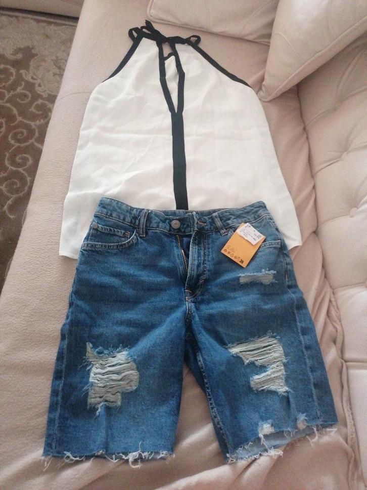 Zomer ensemble, Kleding | Dames, Topjes, Nieuw, Maat 36 (S), Overige kleuren, Zonder mouw, Ophalen