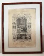 Lithographie religieuse Mémorial de l'Amour du Sauveur 1875, Antiquités & Art, Enlèvement
