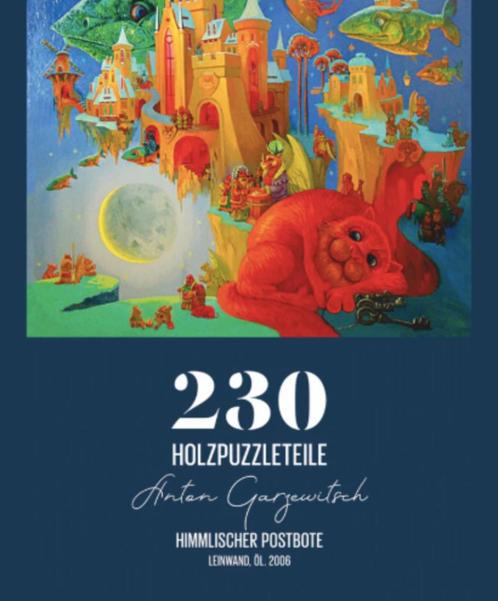 Davici Houten Puzzel - Himmlischer Postbote - 230, Hobby en Vrije tijd, Denksport en Puzzels, Zo goed als nieuw, Legpuzzel, Minder dan 500 stukjes