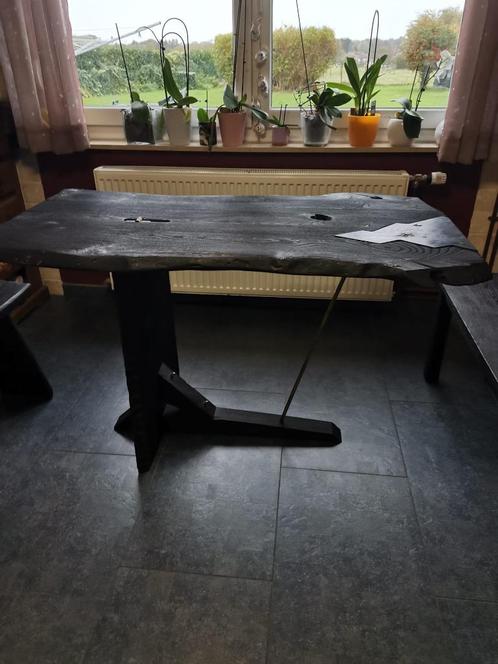 Table, Maison & Meubles, Tables | Tables à manger, Comme neuf, 50 à 100 cm, 100 à 150 cm, Chêne, Enlèvement