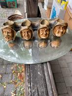 Antiek pijpenrek met monnikshoofden, Antiek en Kunst, Ophalen
