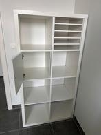 IKEA Kallax kast – wit – met deur & documentenplanken, Ophalen, Gebruikt
