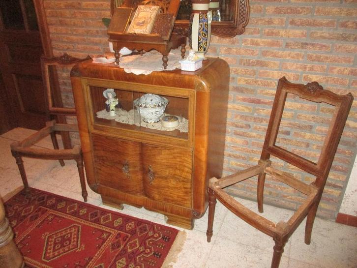 Duo Lodewijk zestien stoelen., Huis en Inrichting, Stoelen, Zo goed als nieuw, Twee, Hout, Bruin, Ophalen