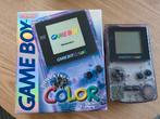 Gameboy colour en originele omdoos paars transparant, Ophalen, Zo goed als nieuw