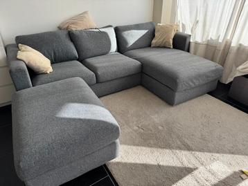 Ikea Vimle (3-seat sofa + footstool - af te halen), Enlèvement, Utilisé, Tissus