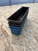 plastieken bloembakken 60 cm, Tuin en Terras, Kunststof, Gebruikt, Minder dan 30 cm, Ophalen of Verzenden