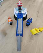Paw Patrol moto HQ lancerbaan en 4 moto pups, Ophalen of Verzenden, Zo goed als nieuw