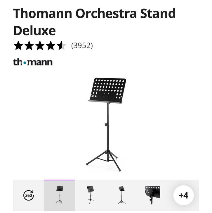 Thomann Orchestra Stand Deluxe Nieuw in doos, Muziek en Instrumenten, Standaarden, Nieuw, Ophalen