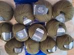 12 pelotes de laine vierge mérinos 50gr. Vert kaki, Hobby & Loisirs créatifs, Tricot & Crochet, Enlèvement ou Envoi, Neuf