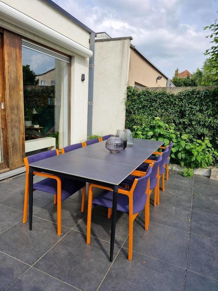 Gebogen Vintage stoelen 8 stuks/600 euro, Wilhelm Ritz 1960, Huis en Inrichting, Stoelen, Zo goed als nieuw, Vijf, Zes of meer stoelen