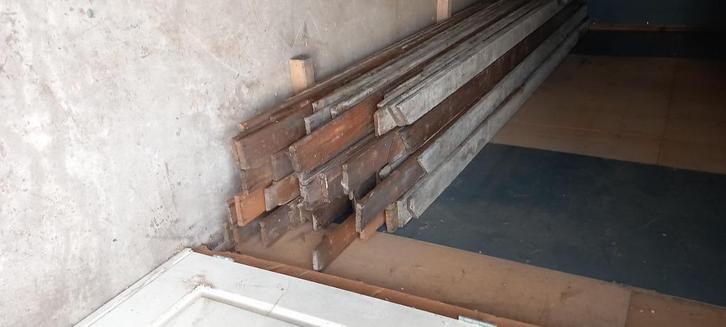 Recup planken (steigerhout)tekoop, Doe-het-zelf en Bouw, Hout en Planken, Gebruikt, Plank, Steigerhout, 300 cm of meer, Minder dan 25 mm