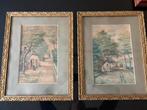 Aquarel schilderijen, Antiek en Kunst, Kunst | Tekeningen en Fotografie, Ophalen