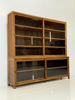 Vitrinekast boekenkast teak vintage landelijk, Ophalen, Teakhout