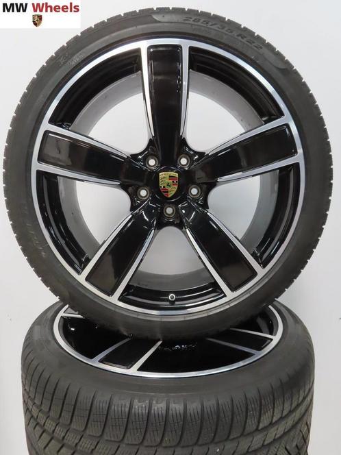 Originele Porsche Cayenne SUV 22 inch velgen winterbanden, Auto-onderdelen, Banden en Velgen, Banden en Velgen, Winterbanden, Overige maten