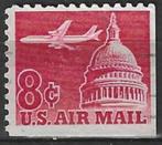 USA 1962 - Yvert 61 PA RO - Vliegtuig en Capitool (ST), Timbres & Monnaies, Timbres | Amérique, Affranchi, Envoi