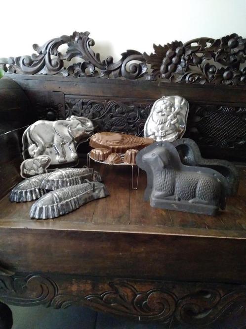 Lot  oude chocolade /bakvormen, Antiek en Kunst, Curiosa en Brocante, Verzenden