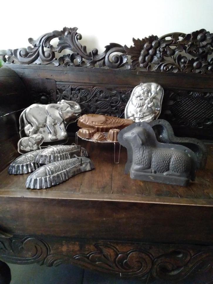 Lot  oude chocolade /bakvormen, Antiek en Kunst, Curiosa en Brocante, Verzenden