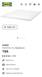 IKEA topmatras memory foam 160, Huis en Inrichting, Slaapkamer | Matrassen en Bedbodems, Ophalen, Gebruikt, Tweepersoons, Matras