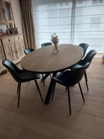 Table de salle à manger ovale Living Oak (200 x 110), Comme neuf, 100 à 150 cm, Chêne, Modern landelijk