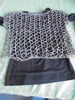 Gevlochten bruine lederen vintage top maat S  jaren 1980, Kleding | Dames, Topjes, Bruin, Ophalen of Verzenden, Zo goed als nieuw