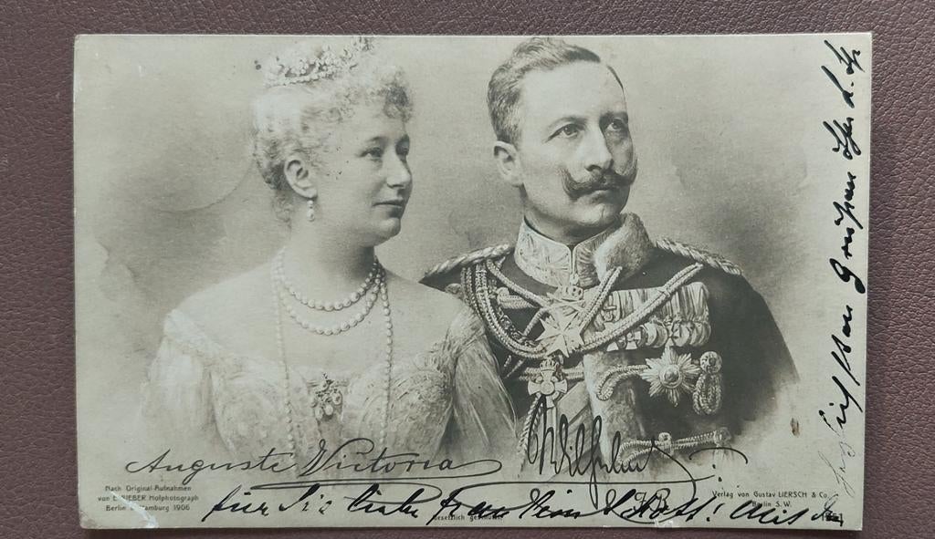 Kaiser Wilhelm II en Kaiserin Auguste Victoria, Ophalen of Verzenden