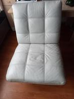 Fauteuil wit leder, Huis en Inrichting, Ophalen of Verzenden, Zo goed als nieuw