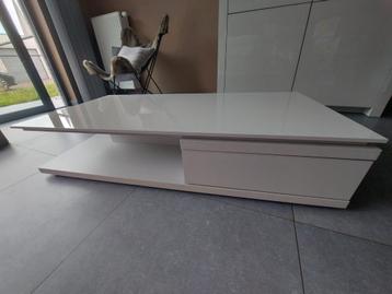 Salontafel lichtgrijs laqué  beschikbaar voor biedingen
