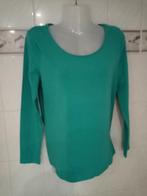 C&A : turquoise groen t-shirt lange mouwen longsleeve mt M, Comme neuf, Vert, C&A, Taille 38/40 (M)