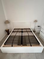 IKEA bed MALM met 4 lades, Huis en Inrichting, Ophalen, Wit, Tweepersoons, Zo goed als nieuw
