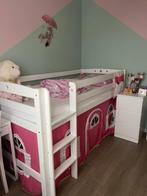 Halve hoogslaper met gordijn, Kinderen en Baby's, Ophalen, Gebruikt, Hoogslaper