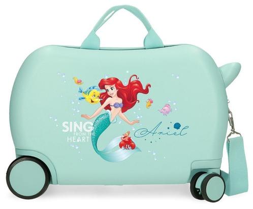 ABS Disney Princess Ariel Ride-On Kinderkoffer - Gratis Verz, Handtassen en Accessoires, Koffers, Nieuw, Hard kunststof, 50 tot 60 cm