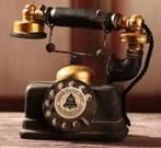 Decoratie vintage telefoon stijl - zwart met goud (18x16cm), Kinderen en Baby's, Ophalen of Verzenden, Nieuw
