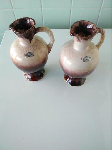 2x Alforan Vazen Keramik H=21cm AFHALING LEES BESCHRIJVING beschikbaar voor biedingen
