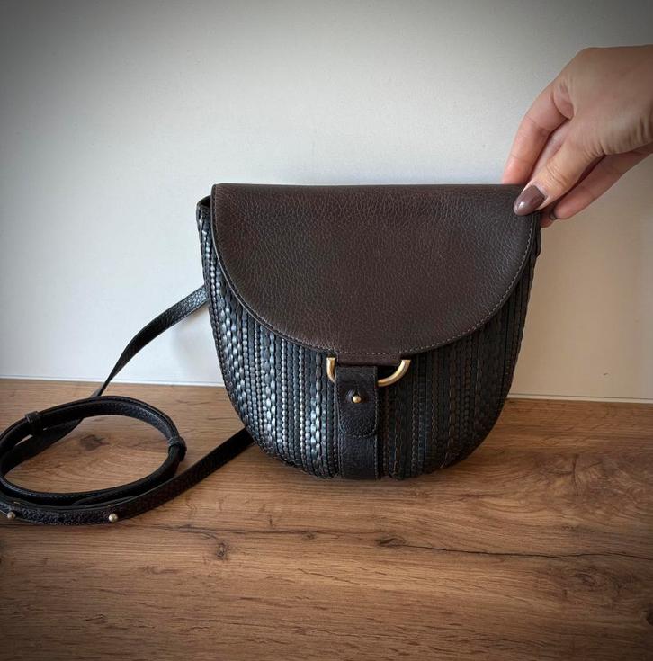 Delvaux listrac PM toile de cuir, Handtassen en Accessoires, Tassen | Damestassen, Zo goed als nieuw, Ophalen