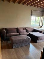 Zetel in taupe kleur, Huis en Inrichting, Zetels | Zetels, Ophalen, Gebruikt, 125 tot 150 cm, Hoekbank