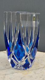 Val Saint-Lambert - Vase art déco signé bleu cobalt -, Enlèvement ou Envoi