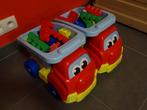 speelgoed vrachtwagen met bouwblokken, Kinderen en Baby's, Ophalen, Zo goed als nieuw, Bouwen