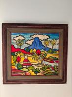 Olie Schilderij met certificaat van John van der Sterren, Antiek en Kunst, Ophalen of Verzenden