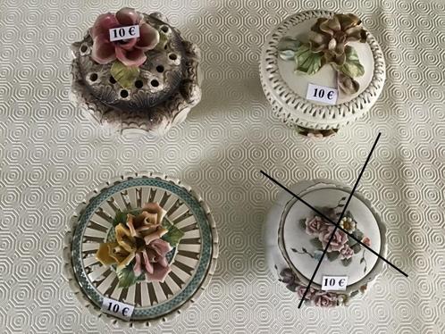 7 mooie antieke schalen met deksel aan 10 euro, Antiek en Kunst, Antiek | Schalen, Ophalen of Verzenden