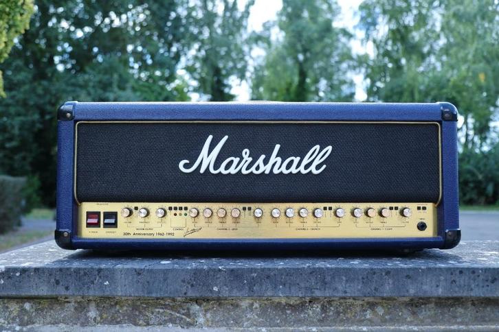 Marshall 6100 – 30th Anniversary Edition (EL34, Blue Tolex), Muziek en Instrumenten, Versterkers | Bas en Gitaar, Zo goed als nieuw