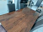Eettafel met 6 stoelen in zeer goede staat, Huis en Inrichting, Tafels | Eettafels, Ophalen, Gebruikt, 100 tot 150 cm, 220 op 110 cm en 80 cm hoogte inclusief 6 stoelen