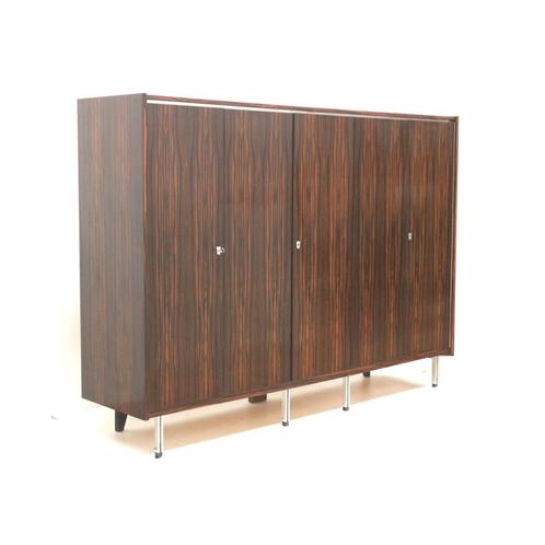 Grote palissander vintage design kledingkast jaren '60 '70, Huis en Inrichting, Kasten | Wandmeubels, Verzenden